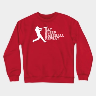 Eat Sleep Baseball Repeat Crewneck Sweatshirt